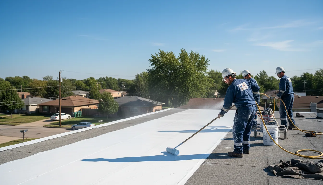 Commercial roof coating in Nanticoke, PA near me